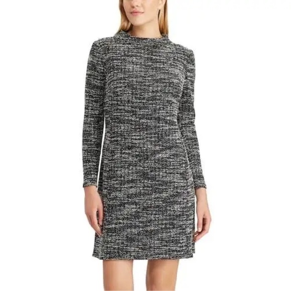 Chaps Paola Long Sleeve Boucle Sweater Dress Size 16 - Picture 13 of 13